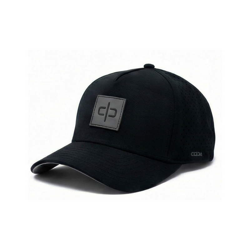 Hat3 black CODA cap with tonal logo